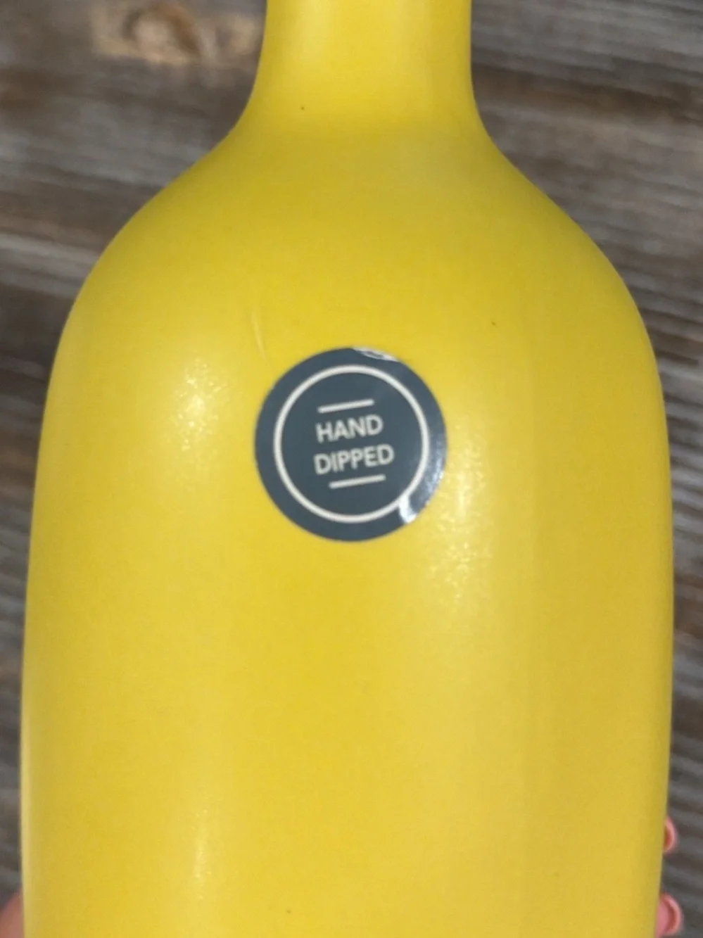 Yellow and White Ombre Bottle - Minimal Modern Design